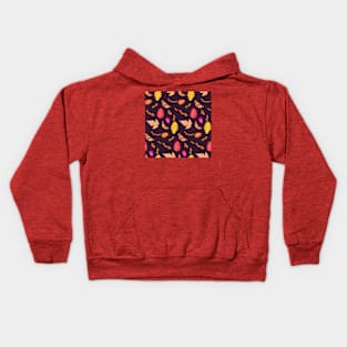 Autumn Leaves Dark Kids Hoodie